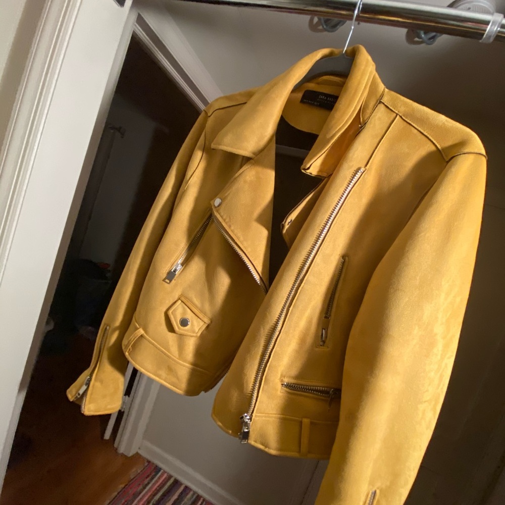 Zara mustard yellow jacket